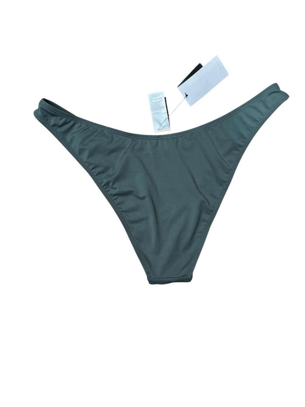 🌻NEW w/tag Cotton On High Side Brazilian Bikini Bottom Dusty Khaki Size L